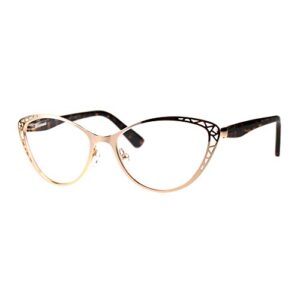 pastl womens reading glasses magnified readers cateye spring hinge rose gold +2.25