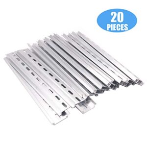 Erayco 20 Pieces DIN Rail Slotted Aluminum RoHS 7.5" Inches Long 35mm Wide 7.5mm High