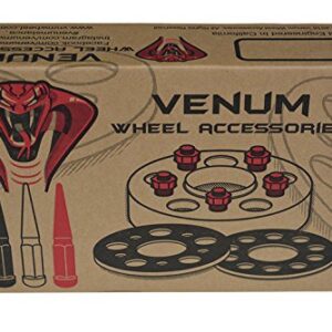 Venum wheel accessories 20 Pc +1 Key - Black Solid Spike Lug Nuts | 1/2"-20 Thread | 4.5" Tall | Works with Chevrolet GMC C10 K10 1/2 Ton Trucks K5 Blazer Jimmy - Aftermarket Wheels