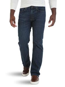 wrangler authentics men's comfort flex waist relaxed fit jean carbon 44w x 32l