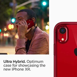 Spigen Ultra Hybrid [Anti-Yellowing] [Military Grade] Designed for iPhone XR Case, 6.1 inch Cover - Red