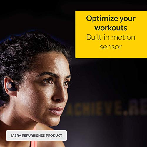 Jabra Elite Active 65t Alexa Enabled True Wireless Sports Earbuds with Charging Case – Titanium Black (Renewed)