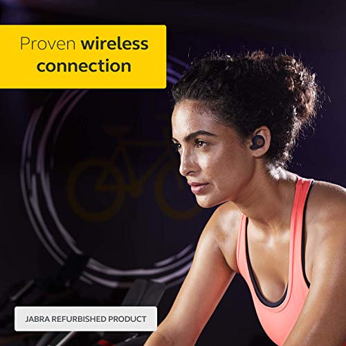 Jabra Elite Active 65t Alexa Enabled True Wireless Sports Earbuds with Charging Case – Titanium Black (Renewed)