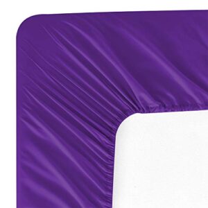 WAVVA Bedding Luxury 4-Pcs Bed Sheets Set- 1800 Deep Pocket, Wrinkle & Fade Resistant (Full, Prism Violet)