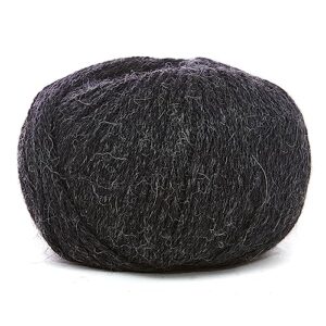 100% Baby Alpaca Yarn Wool Set of 3 Skeins DK Weight - Made in Peru - Heavenly Soft and Perfect for Knitting and Crocheting (Charcoal Gray, DK)