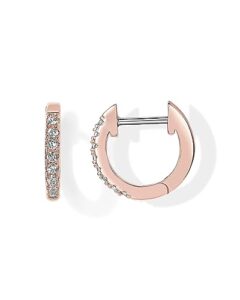 pavoi womens 14k gold-plated-base rose gold post cubic zirconia cuff earring