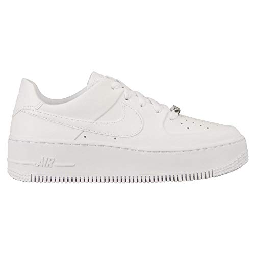 Nike Womens WMNS Air Force 1 Sage Low AR5339 100 Triple White - Size 9W