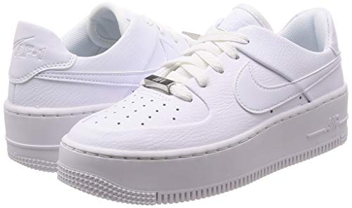 Nike Womens WMNS Air Force 1 Sage Low AR5339 100 Triple White - Size 9W