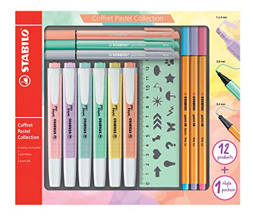 STABILO Highlighter Pastel - Highlighter Set