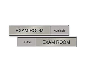exam room slider sign, 6" x 1" "available/in use" - made in the usa!