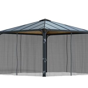 Palram - Canopia Palermo/Milano/Martinique Gazebo Netting Set - 4 Pieces