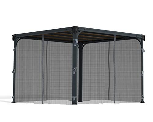 Palram - Canopia Palermo/Milano/Martinique Gazebo Netting Set - 4 Pieces