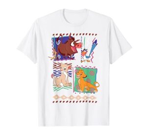 disney lion king simba and timon graphic t-shirt t-shirt