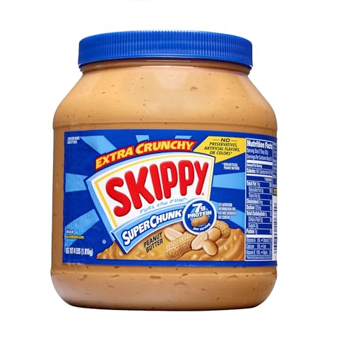 SKIPPY SUPER CHUNK Extra Crunchy Peanut Butter, 64 Ounce