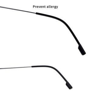 Rimless Frame Bifocal Reading Glasses Flexible Titanium Alloy +3.00 Lightweight Readers Bifocal Glasses