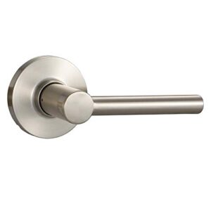 Amazon Basics Contemporary Madison Door Lever, Passage, Satin Nickel