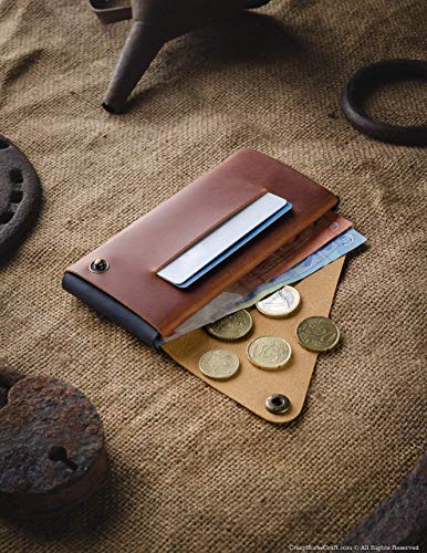 iPhone 12, 12 Pro, 12 Pro Max, 12 Mini case/wallet, Minimalist sleeve/cardholder, Brown Crazy Horse leather, iPhone SE, 11, 11 Pro, 11 Pro Max, Xr/Xs/Xs Max/8/7/6s cover/bag, Crazy Horse Craft