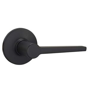 Amazon Basics Manchester Passage Door Lever, Matte Black