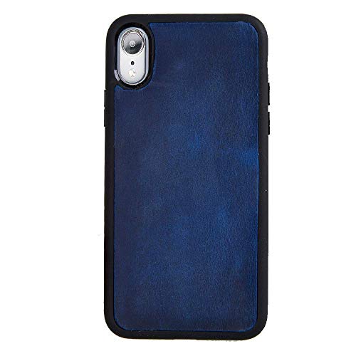 Leather iPhone XR Wallet, Magnetic Detachable Case for iPhone XR, Customized Gift, Wireless Charge, Laser Engrave, Full Grain Leather