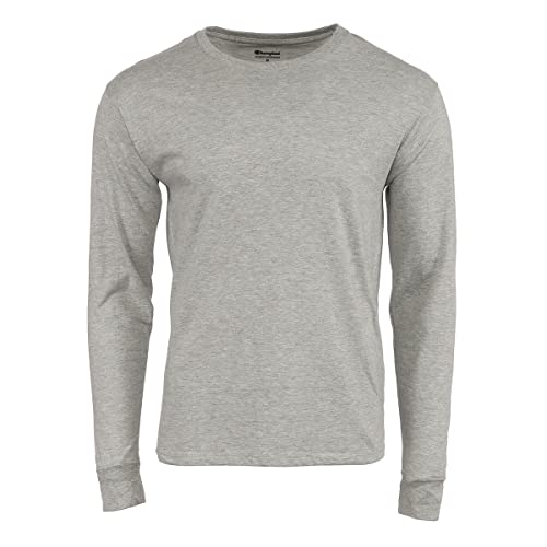 Champion Mens Long-Sleeve Ringspun T-Shirt (CP15) -Oxford GRE -2XL