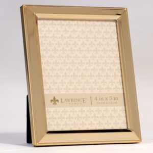 Lawrence Frames 4x5 Gold Metal Classic Bevel Picture Frame