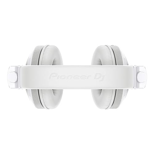 Pioneer DJ HDJ-X5BT-W - Closed-back, Bluetooth-compatible, Circumaural DJ Headphones with 40mm Drivers, 5Hz-30kHz Frequency Range, Detachable Cable, and Carry Pouch - White