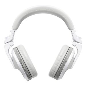 Pioneer DJ HDJ-X5BT-W - Closed-back, Bluetooth-compatible, Circumaural DJ Headphones with 40mm Drivers, 5Hz-30kHz Frequency Range, Detachable Cable, and Carry Pouch - White