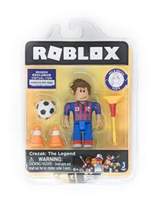 roblox gold collection crezak: the legend single figure pack with exclusive virtual item code