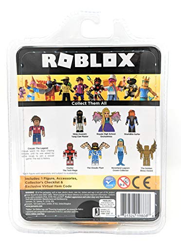 Roblox Gold Collection Crezak: The Legend Single Figure Pack with Exclusive Virtual Item Code