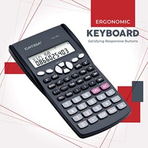 Scientific Calculator 2 Line - for Math (Algebra and Trigonometry), Science, Statistics, Engineering, Physics, Business Class, Over 200 Functions, with Memory and Replay Function