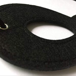 2pcs Black Superhero Felt Eye Masks Halloween Dress Up Masks Cosplay Half Masks with Elastic Rope