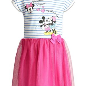 Disney Minnie Mouse Infant Baby Girls Fashion Short Sleeve Dress Blue/Pink 24 Months