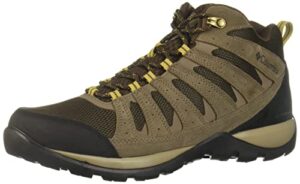 columbia mens redmond v2 mid waterproof boot hiking shoe, brown, 10.5 us
