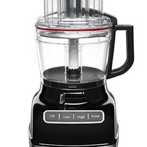 KitchenAid KFP1133OB 11-Cup Food Processor with Exact Slice System - Onyx Black (Renewed)