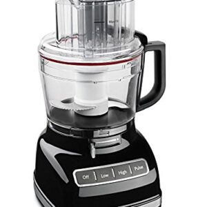 KitchenAid KFP1133OB 11-Cup Food Processor with Exact Slice System - Onyx Black (Renewed)