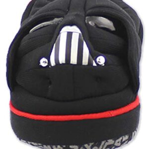 Josmo Kids Star Wars Darth Vader Toddler Boy's Plush A-Line Slippers with 3D Head (11-12 M US Little Kid, Black)