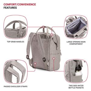 SwissGear 3576 Laptop Backpack, Grey, 12-Inch