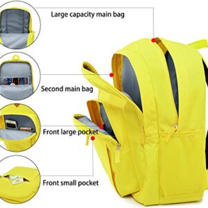 abshoo Classical Basic Womens Travel Backpack For College Men Water Resistant Bookbag (Yellow)