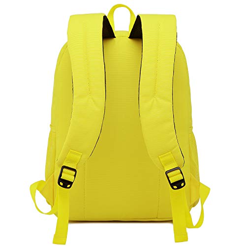 abshoo Classical Basic Womens Travel Backpack For College Men Water Resistant Bookbag (Yellow)