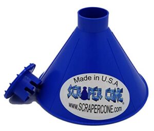scraper cone®️ the original ice scraper, snow removal made in the usa magical frost removal funnel shaped cleaning tool car windshield deicer magic scrapers instascrape round snow shovel brush