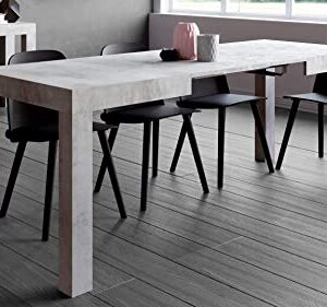 Mobili Fiver, First Extendable Table, Rustic Oak, Made in Italy