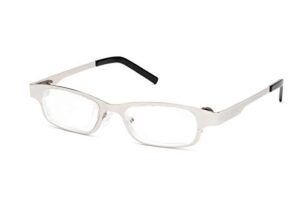 self-adjustable glasses, stainless steel, silver