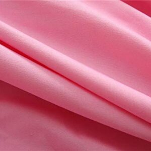 Mengersi Solid Four Corner Post Bed Curtain Canopy Princess Sheer Cover for Girls Boys Kids (Twin, Pink)