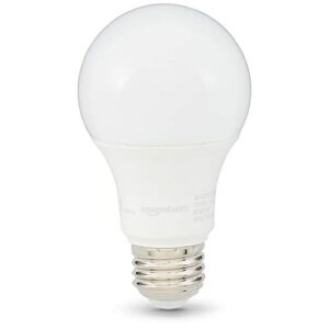 Amazon Basics - A19 LED Light Bulb, Soft White, 12W (Equivalent to 75W), Dimmable, 10,000 Hour Lifetime, 6-Pack