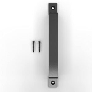 VivaLight 10 Inch Rustic Barn Door Handle Pull - Solid Steel Black Pull for Sliding Doors, Gates, Garages, Sheds, Fences, Closets, Pantries - Indoor and Outdoor Use - Easy Install