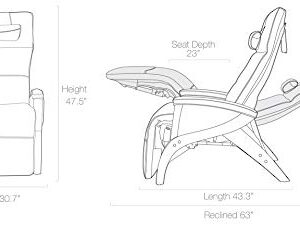 Svago ZGR Newton - The Ultimate Leather Zero Gravity Recliner (Ivory)