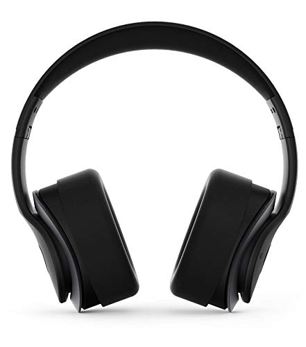 NCREDIBLE AX1 Bluetooth Wireless Headphones, Enhanced APT-X Audio, Tuned by Nick Cannon, Foldable Headset, Adjustable Padded Headband, Soft Ear Cushions, Built-in Mic, Ear Cup Controls (Gunmetal)