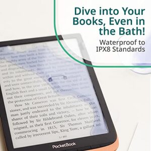 PocketBook Touch HD 3 | Audio- & E-Book Reader | 6ʺ Glare-Free & Eye-Friendly E-Ink Screen | Text-to-Speech Function | Bluetooth | Adaptive SMARTlight | IPX8 Waterproof | E-Reader, Spicy Copper