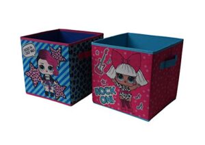 idea nuova lol surprise set of 2 durable storage cubes with handles