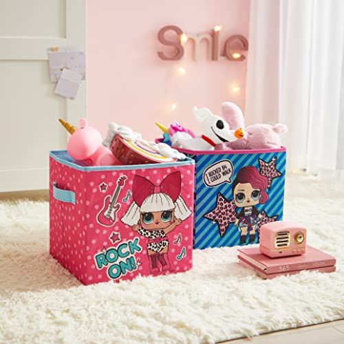 Idea Nuova LOL Surprise Set of 2 Durable Storage Cubes with Handles